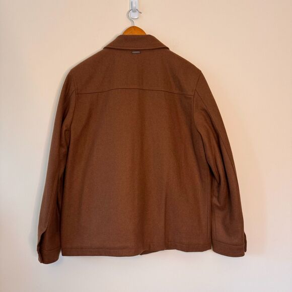 Michael Kors Men's Camel Brown Alhambra Wool Hipster Jacket Size Medium - Picture 6 of 9